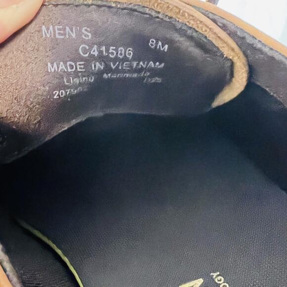 Cole Haan Shoes Mens 8 Brown Leather Cap Toe Derby Oxford Slip On Dress Comfort main image 2